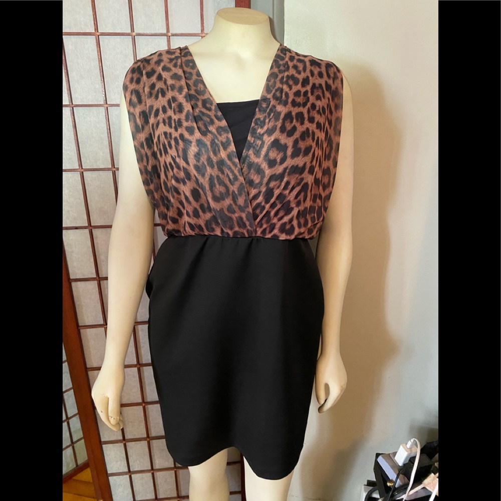 Venus Leopard print dress. Size 12